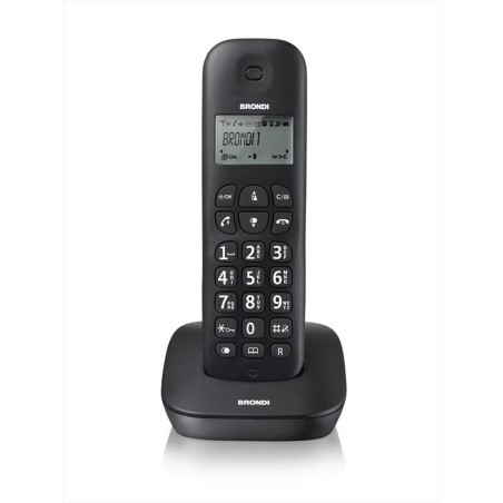 Telefono Cordless BRONDI GALA - ECO DECT - DECT GAP - SVEGLIA nero