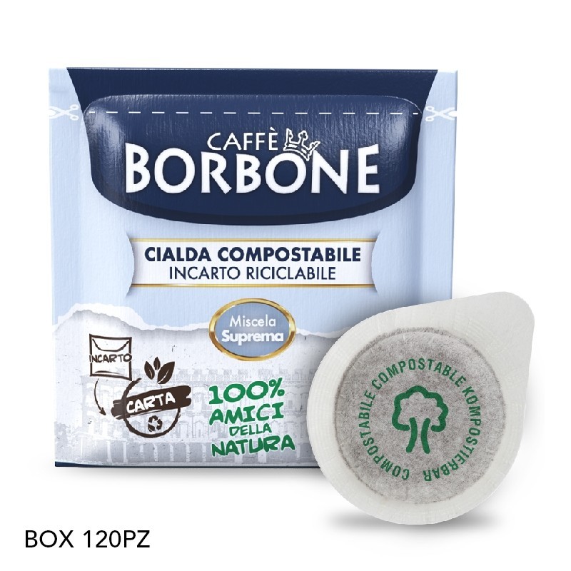 Caffe Borbone Confezione 120 Cialde ESE 44 mm Miscela SUPREMA (ORO)