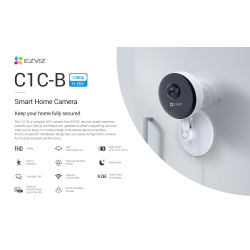 Smart Home Camera INDOOR EZVIZ C1C-B 1080p CS-C1C-B  visione notturna