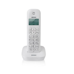 Telefono Cordless BRONDI GALA - ECO DECT - DECT GAP - SVEGLIA bianco